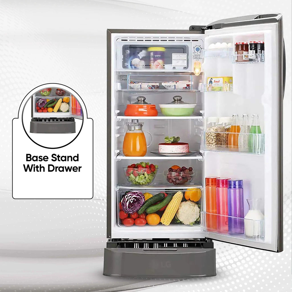 LG 185L 5-Star Smart Inverter Single Door Refrigerator (GL-D201APZU)