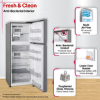 LG 398 L Frost Free Double Door 3 Star Convertible Refrigerator  with Smart Inverter, Wi-Fi Enabled, Multi Air Flow Cooling, Express Freeze, Convertible, diagnosis, Deodorizer & 2026 Model (Shiny Steel, GLT4036SNPZ)