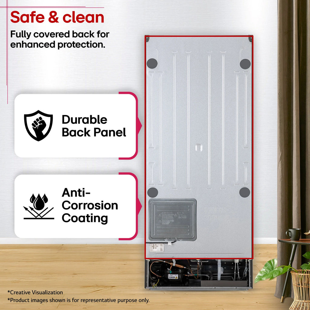 LG 398 L Frost Free Double Door 3 Star Convertible Refrigerator  with Smart Inverter, Wi-Fi Enabled, Multi Air Flow Cooling, Express Freeze, Convertible, diagnosis, Deodorizer & 2026 Model (Shiny Steel, GLT4036SNPZ)