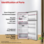 LG 380L 3-Star Convertible Double Door Refrigerator (GLT3836SNPZ)