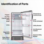 LG 185L 5-Star Smart Inverter Single Door Refrigerator (GL-D201APZU)
