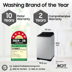 Samsung Smart Choice 8 kg 5 Star Fully Automatic Top Load Washing Machine WA80BG4441BGTL Light Gray with Special CSD Defense Canteen Discounts at Kanha Electronics Amritsar