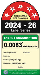 Samsung Smart Choice 8 kg 5 Star Fully-Automatic Top Load Washing Machine (WA80BG4441BGTL, Light Gray)