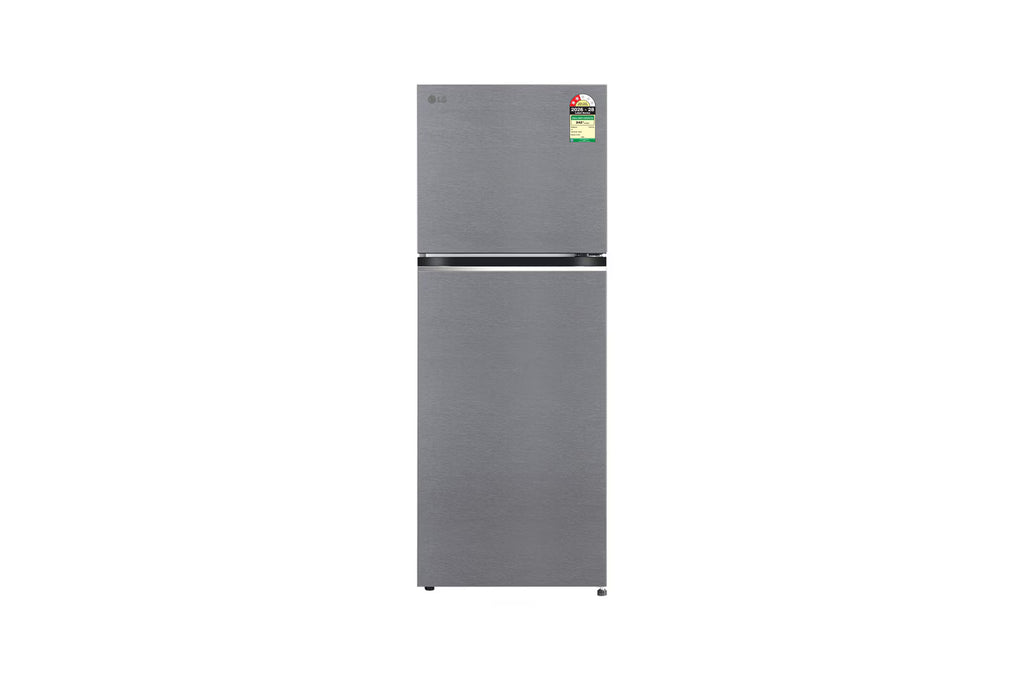 LG 322 L Double Door Refrigerator, Smart Inverter Compressor, Auto Smart Connect, Dazzle Steel, 2 Star