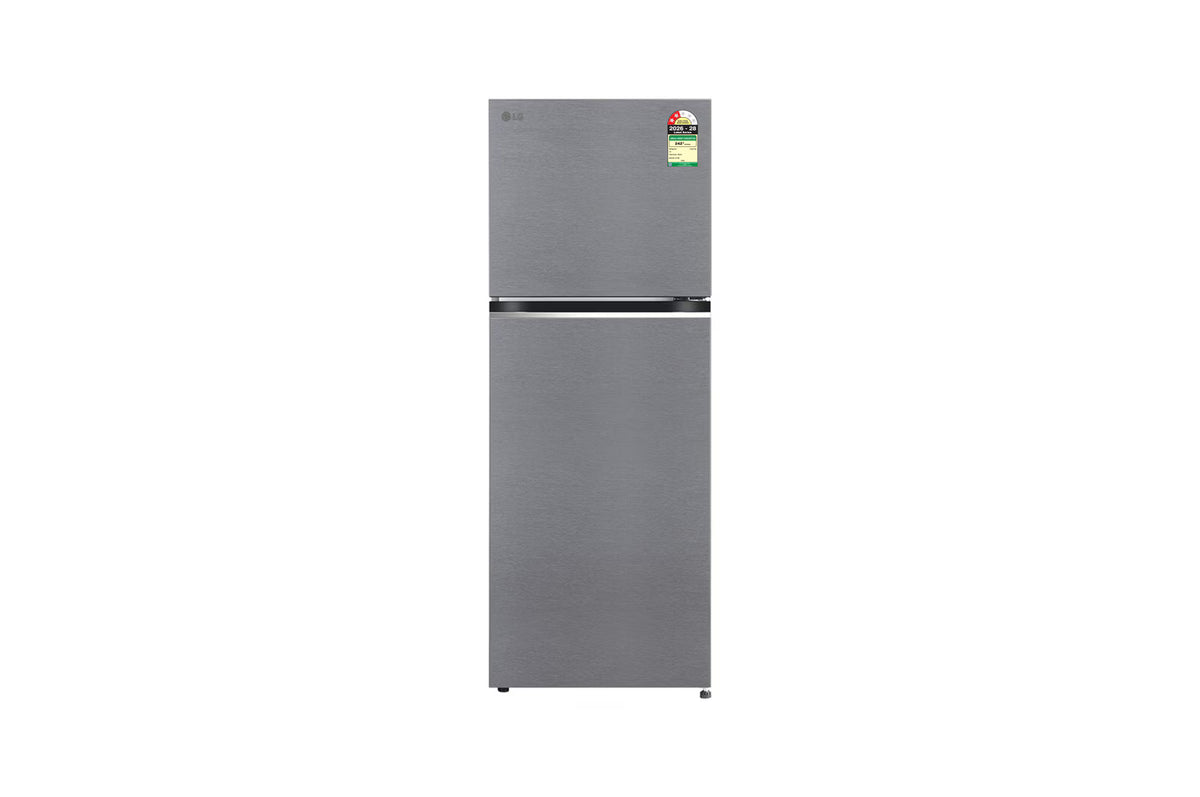 LG 322 L Double Door Refrigerator, Smart Inverter Compressor, Auto Smart Connect, Dazzle Steel, 2 Star