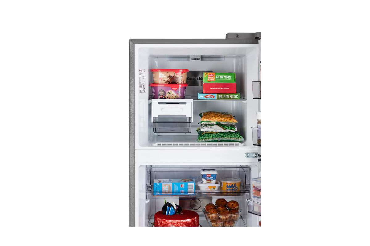LG 322 L Double Door Refrigerator, Smart Inverter Compressor, Auto Smart Connect, Dazzle Steel, 2 Star