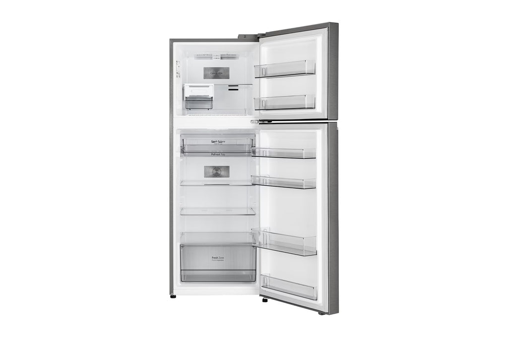 LG 322 L Double Door Refrigerator, Smart Inverter Compressor, Auto Smart Connect, Dazzle Steel, 2 Star