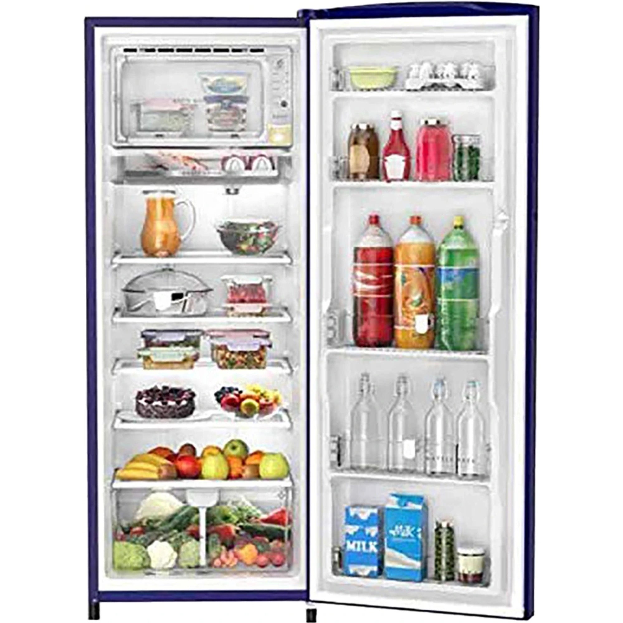 Whirlpool 274L, 3 Star, Sapphire Flume-Z Finish, Direct Cool Single Door Refrigerator (305 IMPRO PLUS PRM 3S)