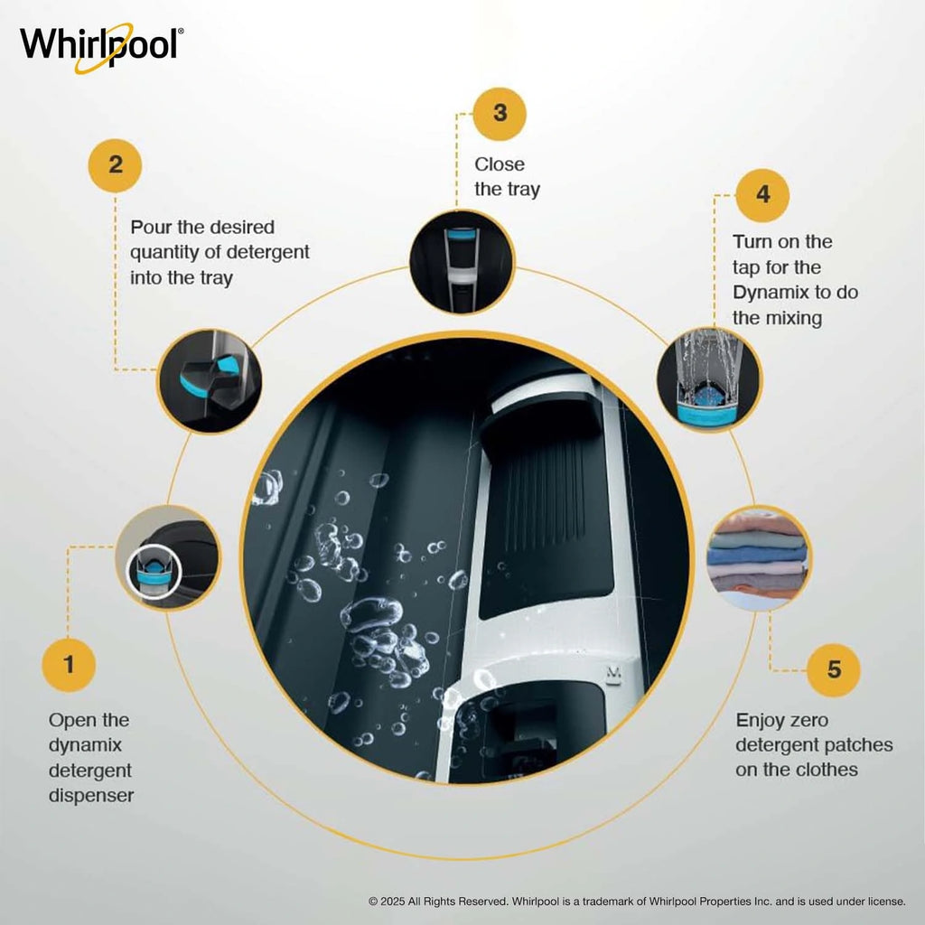Whirlpool 11kg Refrigerator Tub and Dynamix Detergent Dispenser