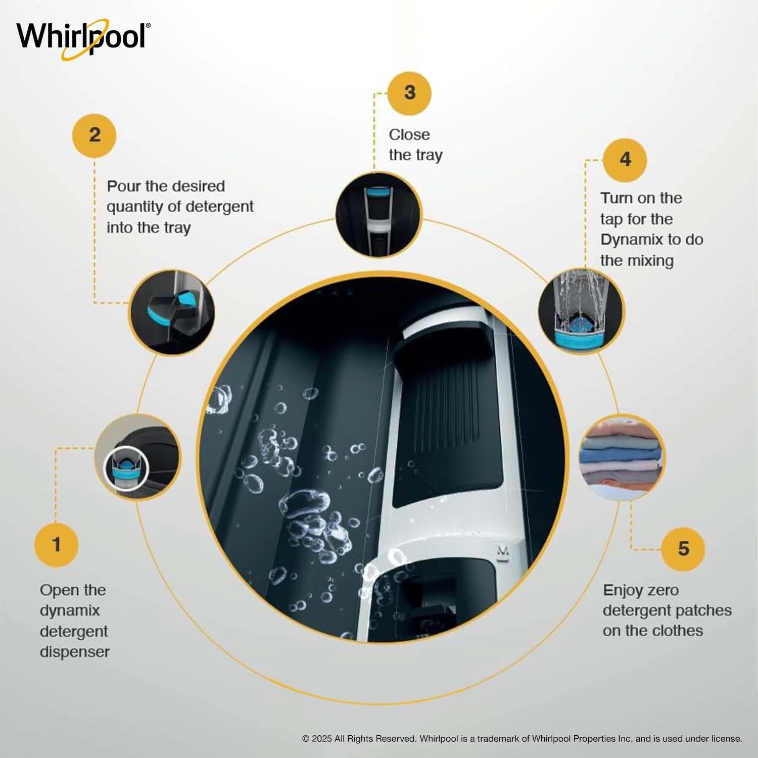 Whirlpool 11kg Refrigerator Tub and Dynamix Detergent Dispenser