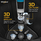Whirlpool 11kg Refrigerator Tub and Dynamix Detergent Dispenser with 5 Years Product Warranty