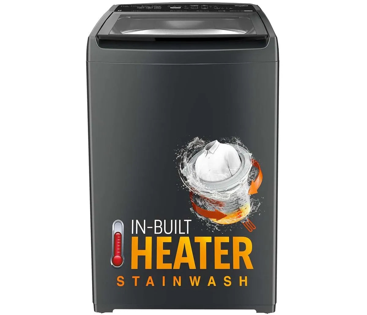 whirlpool Magic Clean Pro SWH 8 kg 5 Star Fully Automatic Top Load Washing Machine 31673 Graphite Grey with Special CSD Defense Canteen Discounts at Kanha Electronics Amritsar
