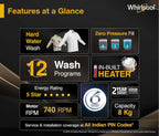 Whirlpool Magic Clean Pro SWH 8 kg Fully Automatic Top Load Washing Machine with Soft Close Glass Lid at Kanha Electronics Amritsar near Khandwala Chowk