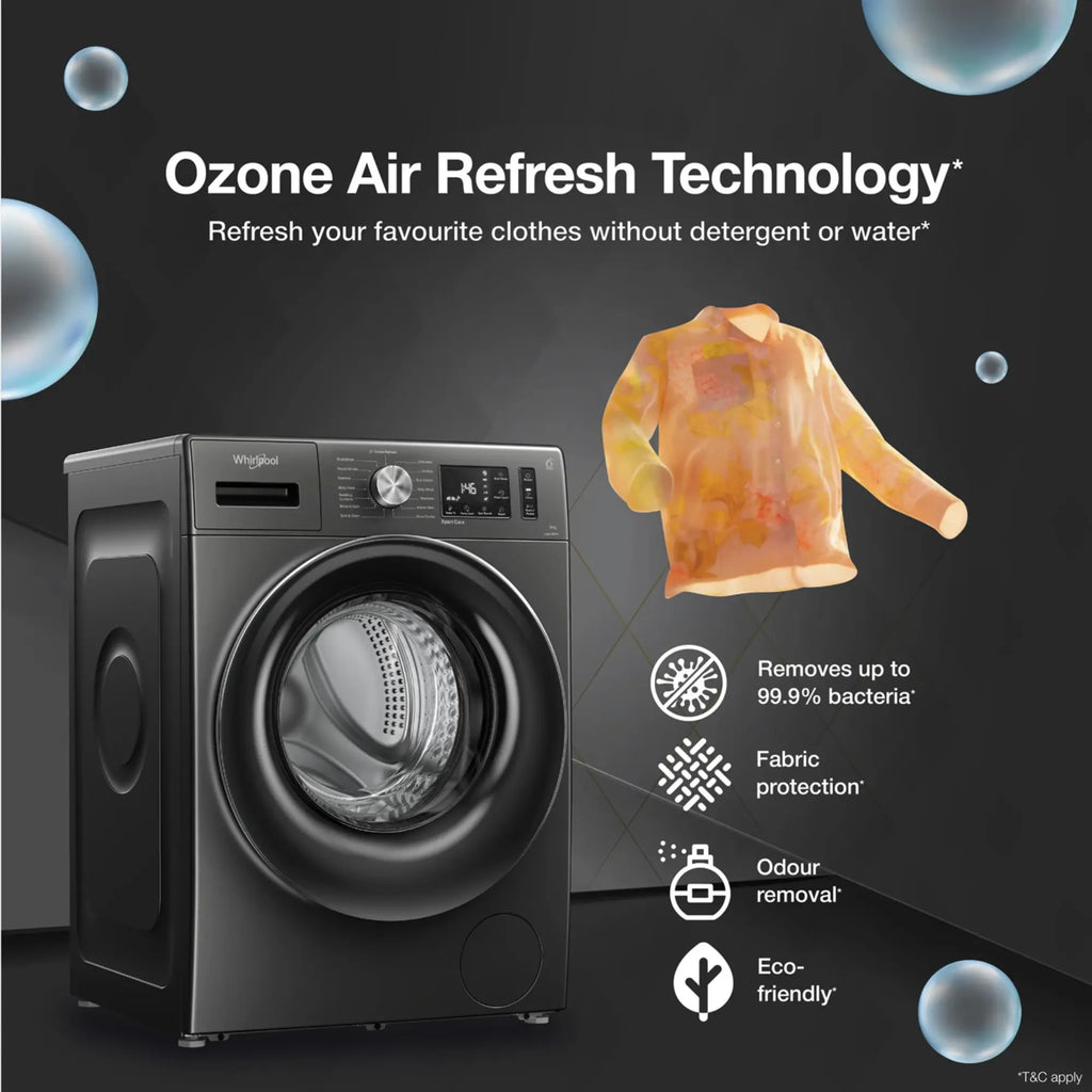 Whirlpool 9 Kg 5 Star Inverter Front Load Fully Automatic Washing Machine with Ozone Technology