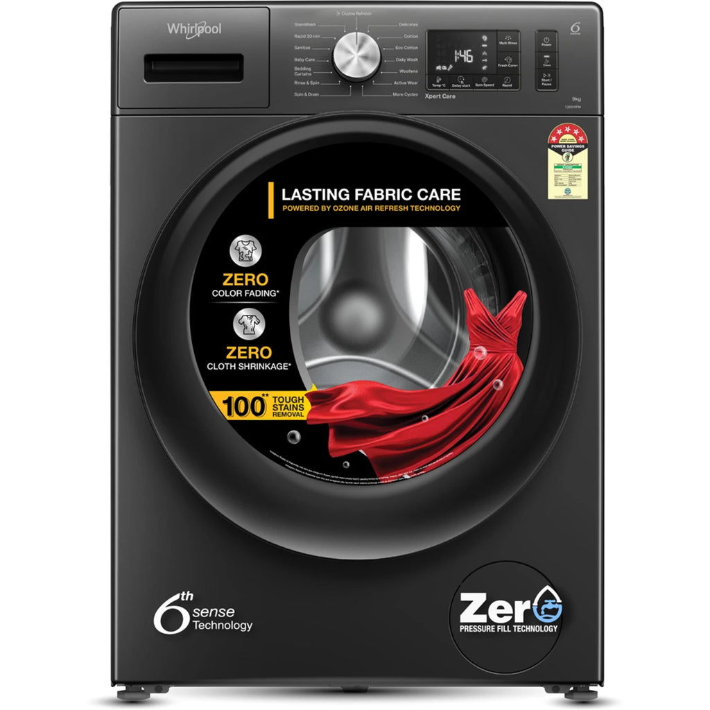 Whirlpool 9 Kg 5 Star Inverter Front Load Fully Automatic Washing Machine with Ozone Technology