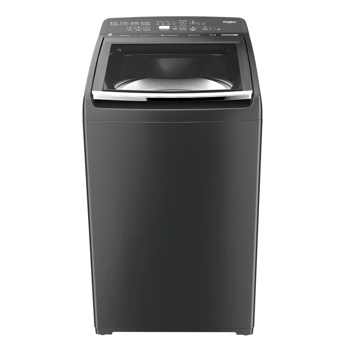 Whirlpool Stainwash Pro 7.5kg 5 Star Fully Automatic Top Load Washing Machine with In Built Heater Graphite Grey - Kanha Electronics Amritsar